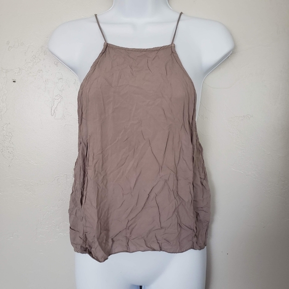 Brandy Melville One Size Mauve Taupe Sleeveless Blouse Tank Top - Picture 1 of 6